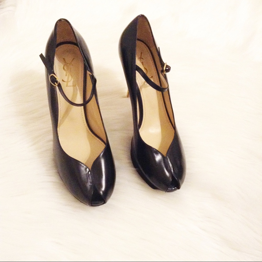 Yves Saint Laurent Tribute 105 Mary Jane Peep Toe
